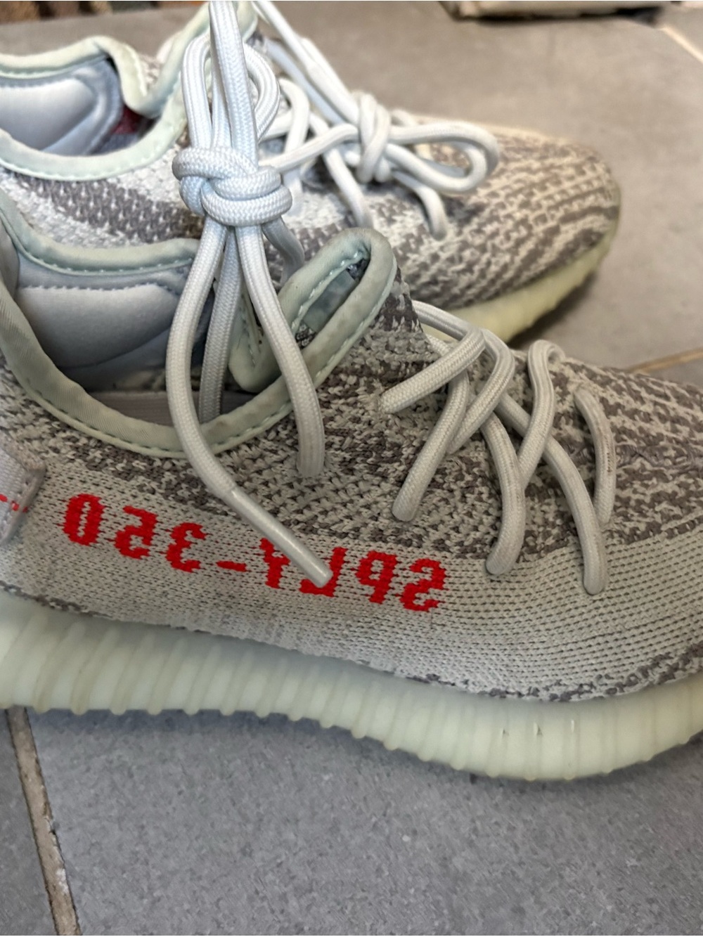 adidas Yeezy Boost 350 V2 Grey with Red Stripe